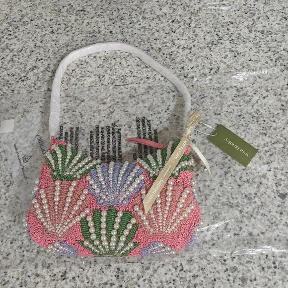 Vera Bradley Mini Roxbury Crescent Shoulder Bag (Cottage shells in Beaded) - Picture 4 of 10